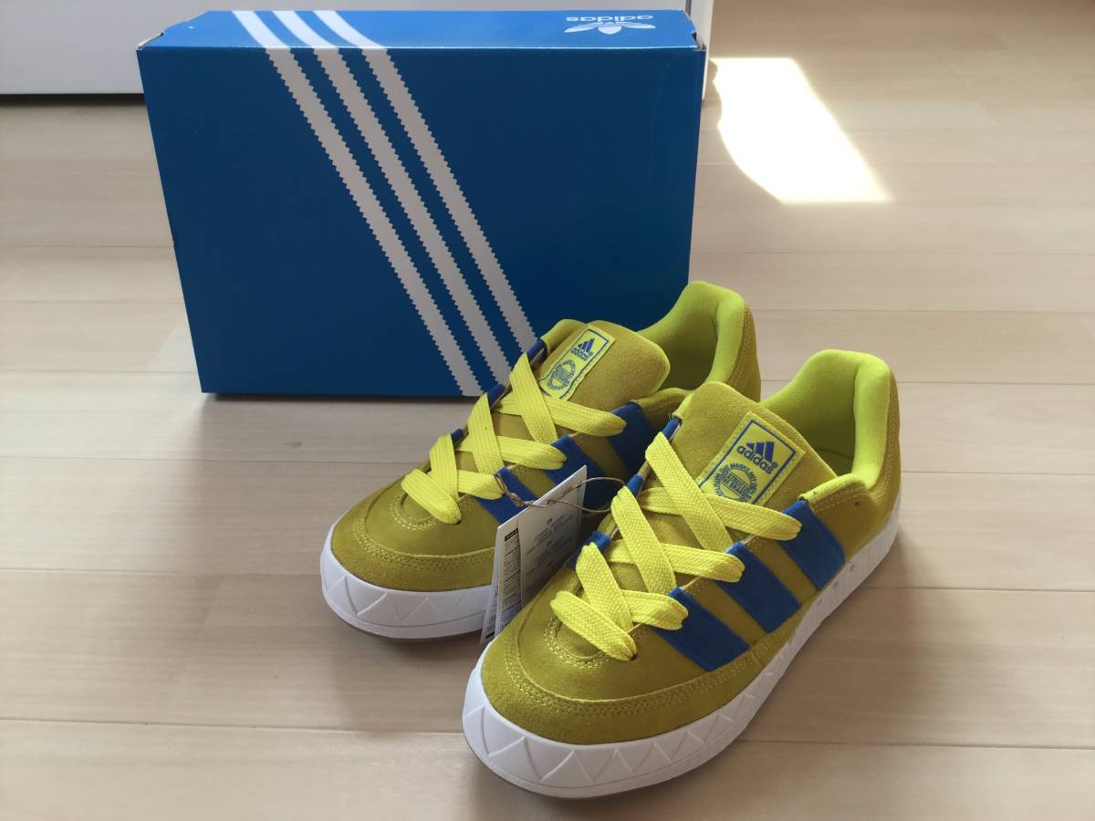 新品未使用品adidas Originals ADIMATIC BRIGHT YELLOW BLUE CRYSTAL