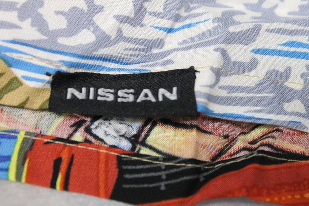  Fairlady Z S30Z 350Z aloha shirt M size NISSAN SHIFT gear North America Nissan license goods DATSUN 240Z NISSAN 350Z