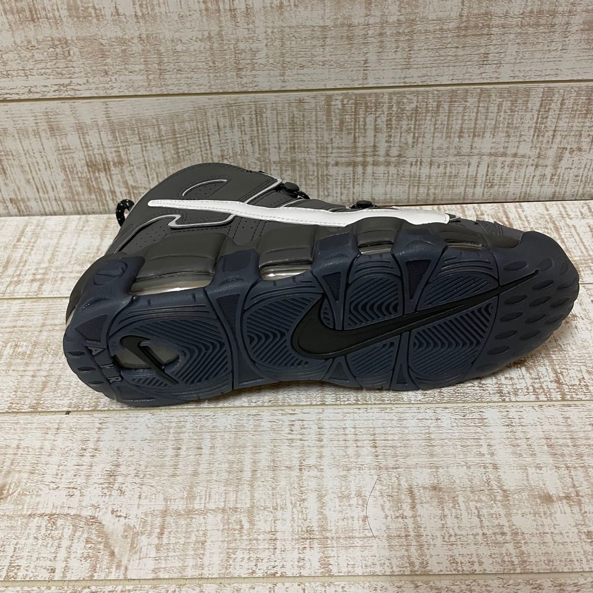 新品】NIKE エアモアアップテンポ モアテン スモークグレー 26.0cm