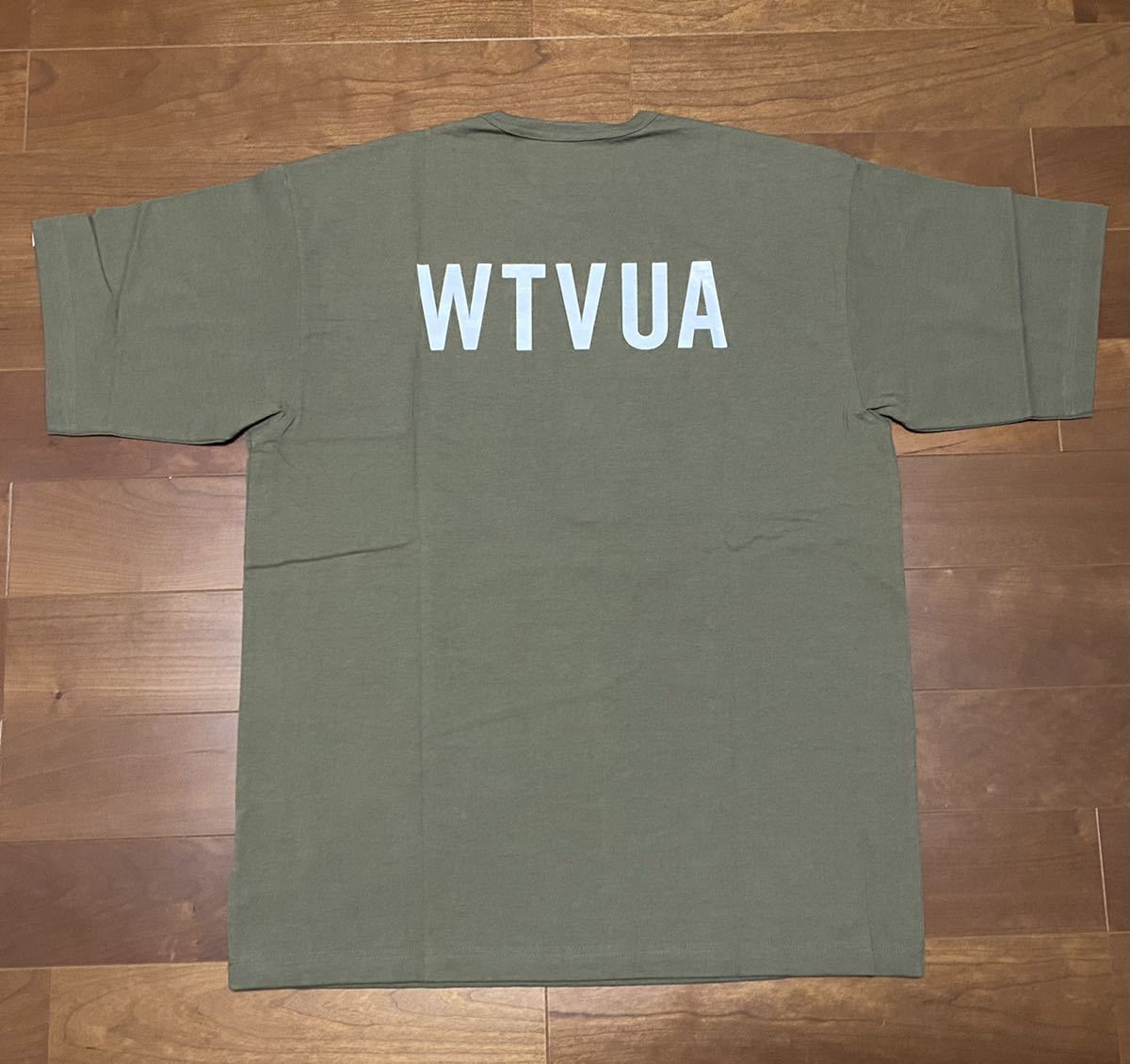 WTAPS BANNER SS COTTON TEE OD Lサイズ Tシャツ OLIVE DRAB WTVUA ACADEMY DESCENDANT FPAR NEIGHBORHOOD 22SS_画像2