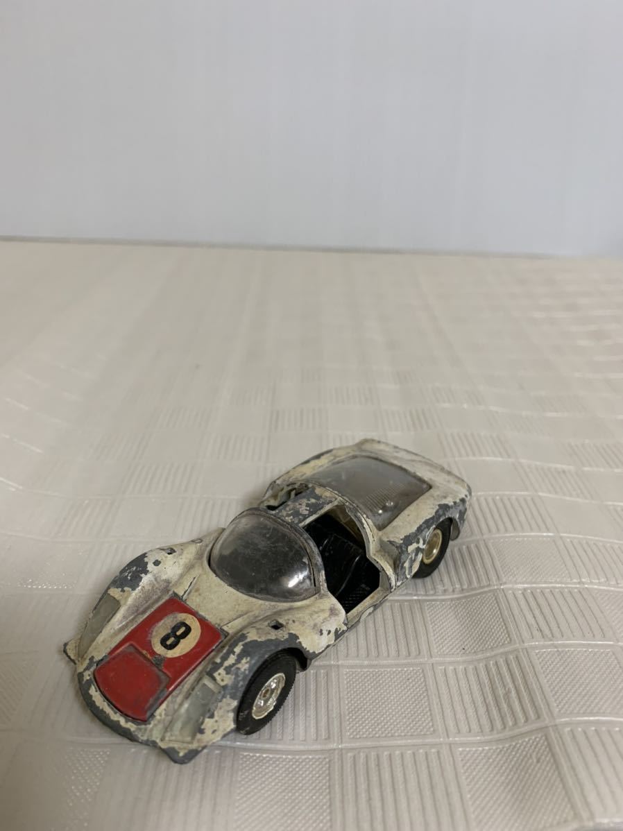 ジャンク/部品取り用/MINI-GAMA PORSCHE-CARRERA 6/ミニ ガマ ポルシェ-カレラ6/ミニカー/レトロ/欠品欠損サビ等経年劣化_画像2