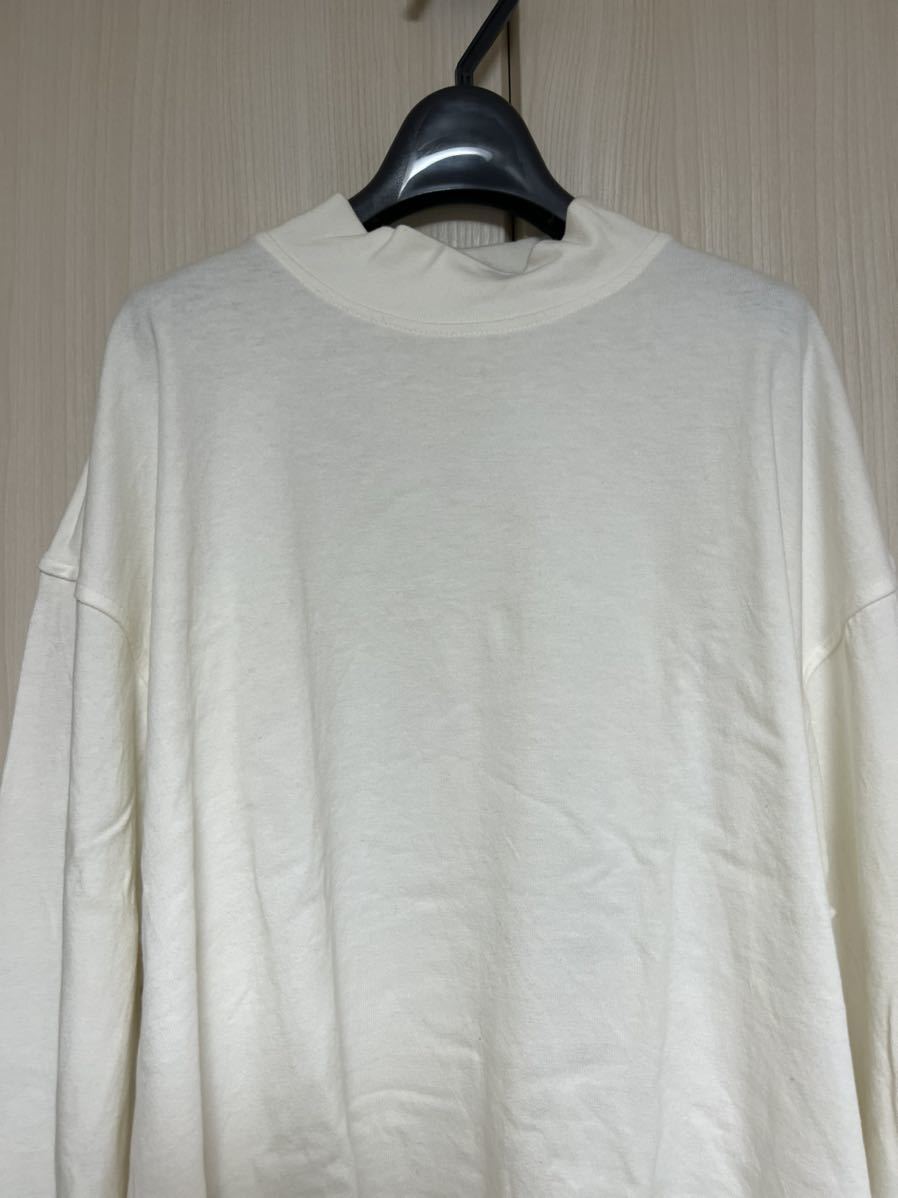 LEMAIRE モックネック スウェット Mサイズ ホワイト 希少 ルメール