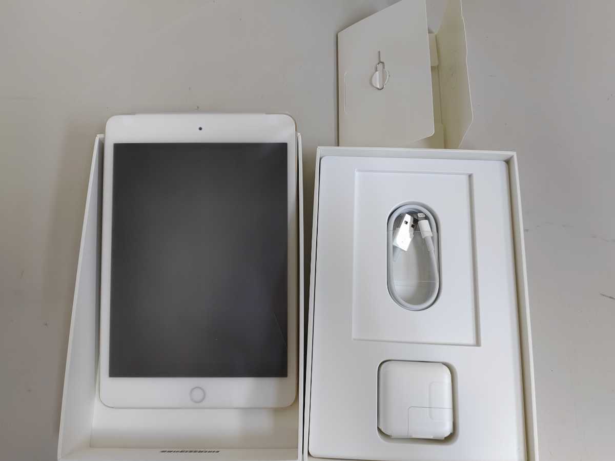 タブレット Apple iPad mini4 MK712J/A 16GB Wi-Fi+Cellular ドコモ 〇判定 ゴールド A1550 バージョン15.6_画像4