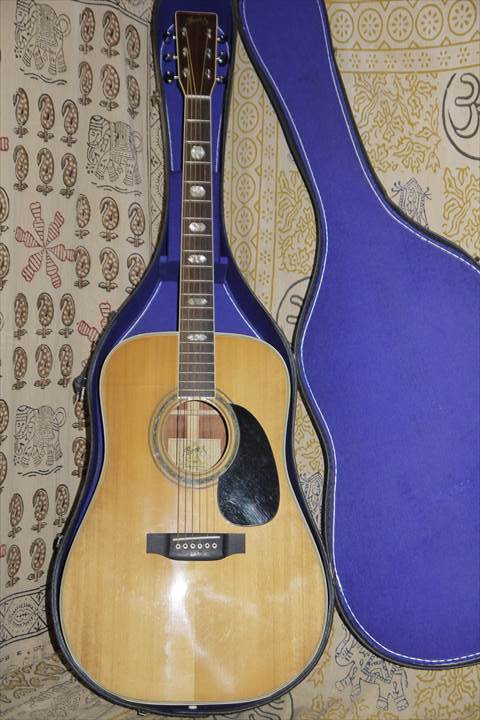 SUZUKI ThreeS W-200 良音アコースティックギター 1970年代スズキ日本製 ケース付属_画像1
