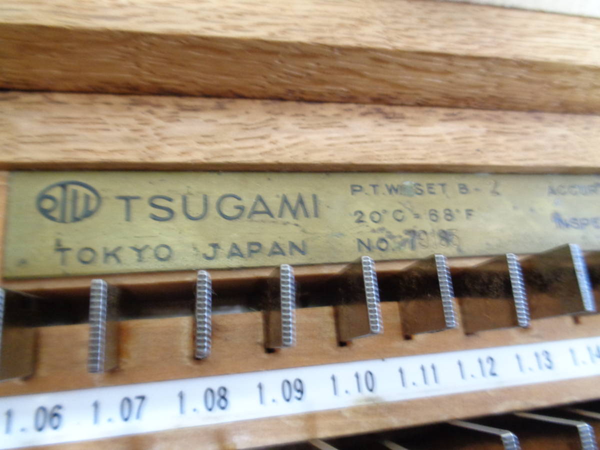 TSUGAMI TOKYOJAPAN ブロックゲージ P.T.W SETB-2 No.79185 品