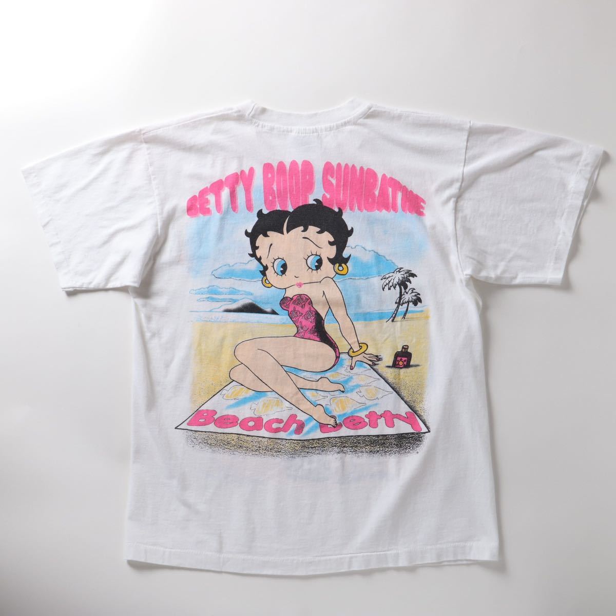 【希少】80's Vintage Tee ベティ ブープ オフィシャル 両面 プリント 半袖 Tシャツ ヴィンテージTシャツ ベティちゃん BETTY  BOOP USA製 L