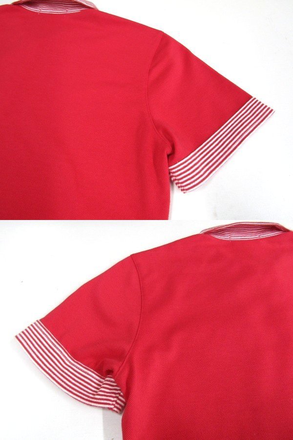 V1188:castelbajac sport Castelbajac sport short sleeves shirt / red /40 polo-shirt with short sleeves lady's :35