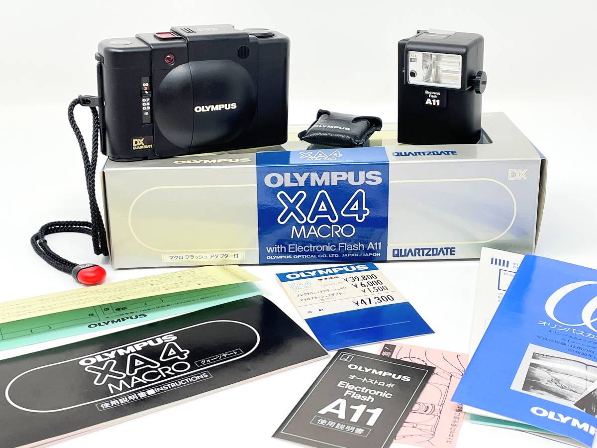 オリンパスXA4 MACRO / A11フラッシュ一式 取説 元箱 (Olympus XA4) オリンパスXA4 MACRO / A11フラッシュ一式 取説 元箱 (Olympus XA4)