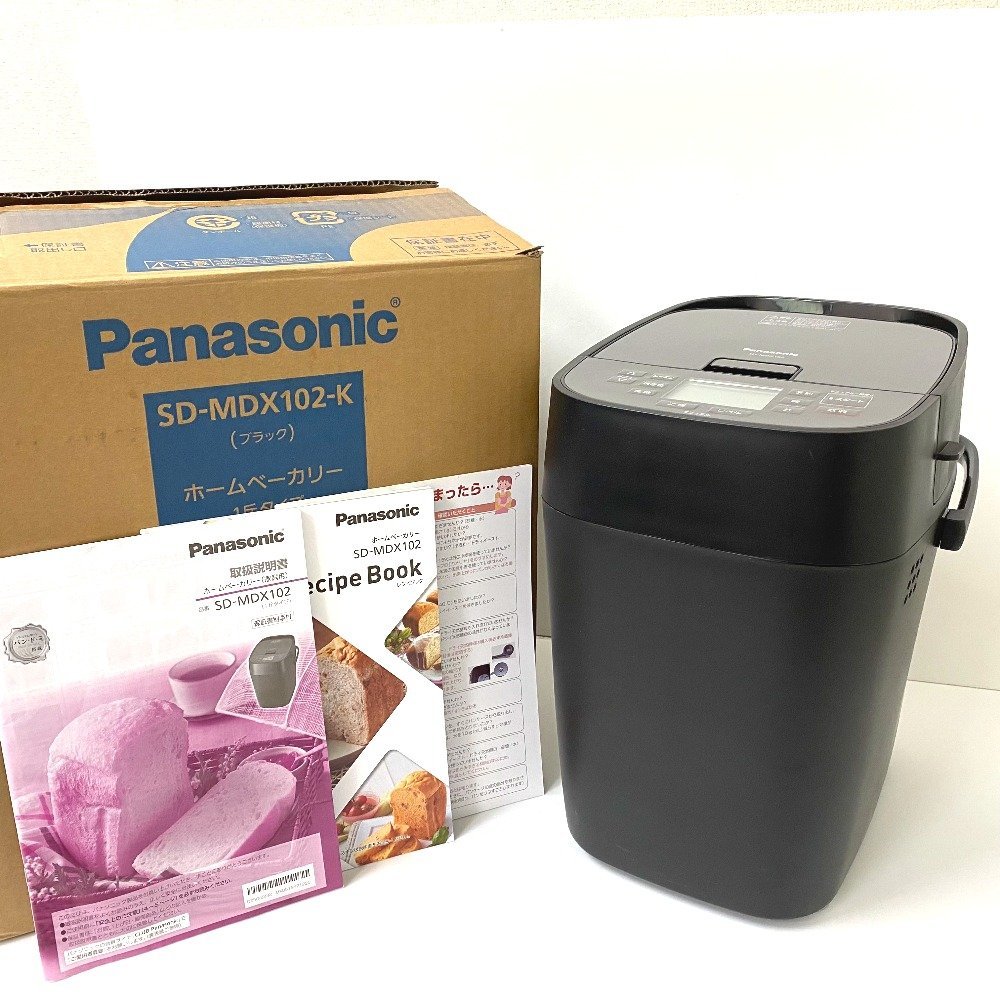 【送料無料】Panasonic パナソニック ホームベーカリー 1斤タイプ SD-MDX102-K 2021年製 【Ae450091】