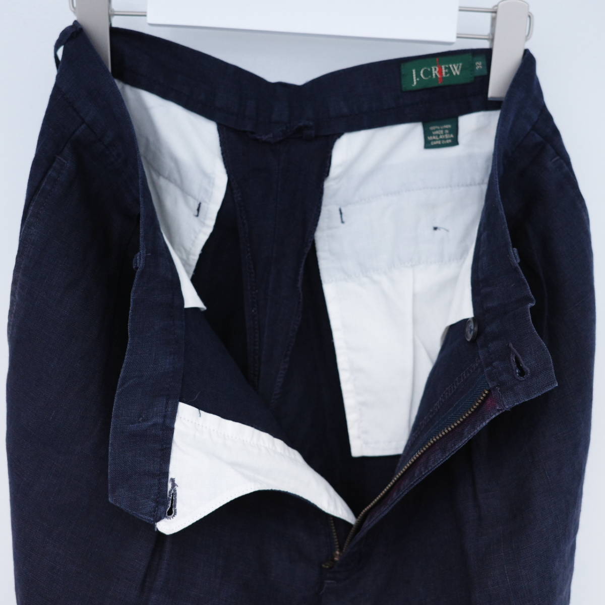 ジェイクルー リネン スラックス J.CREW 2tac linen trousers W32 巨人タグ 80s 90s vintage