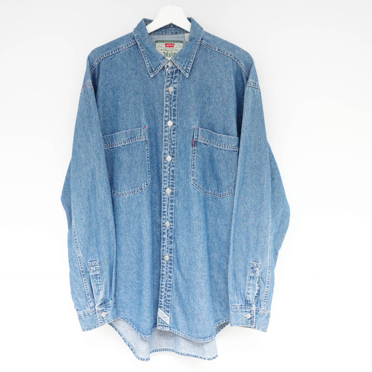 リーバイス メタルボタン デニムシャツ Lサイズ Levi's metal button Blue denim shirt 90s 00s vintage