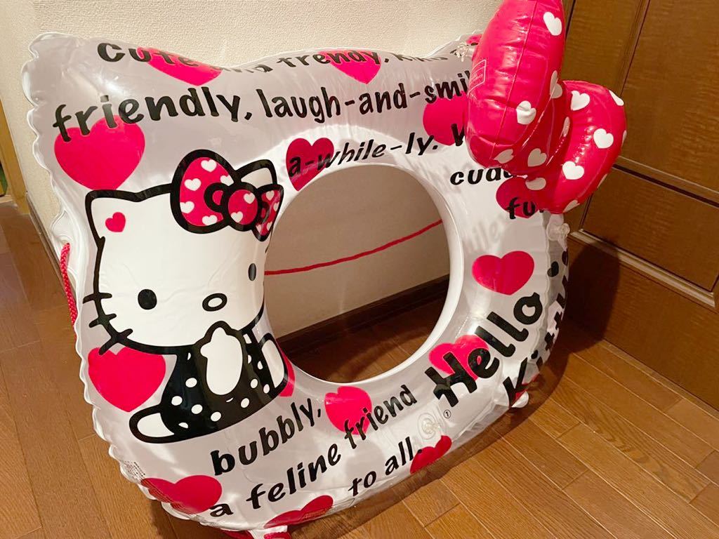 Yahoo!オークション - サンリオ キティ 浮き輪 リボン 90×80cm Yahoo!オークション - サンリオ キティ 浮き輪 リボン 90×80cm
