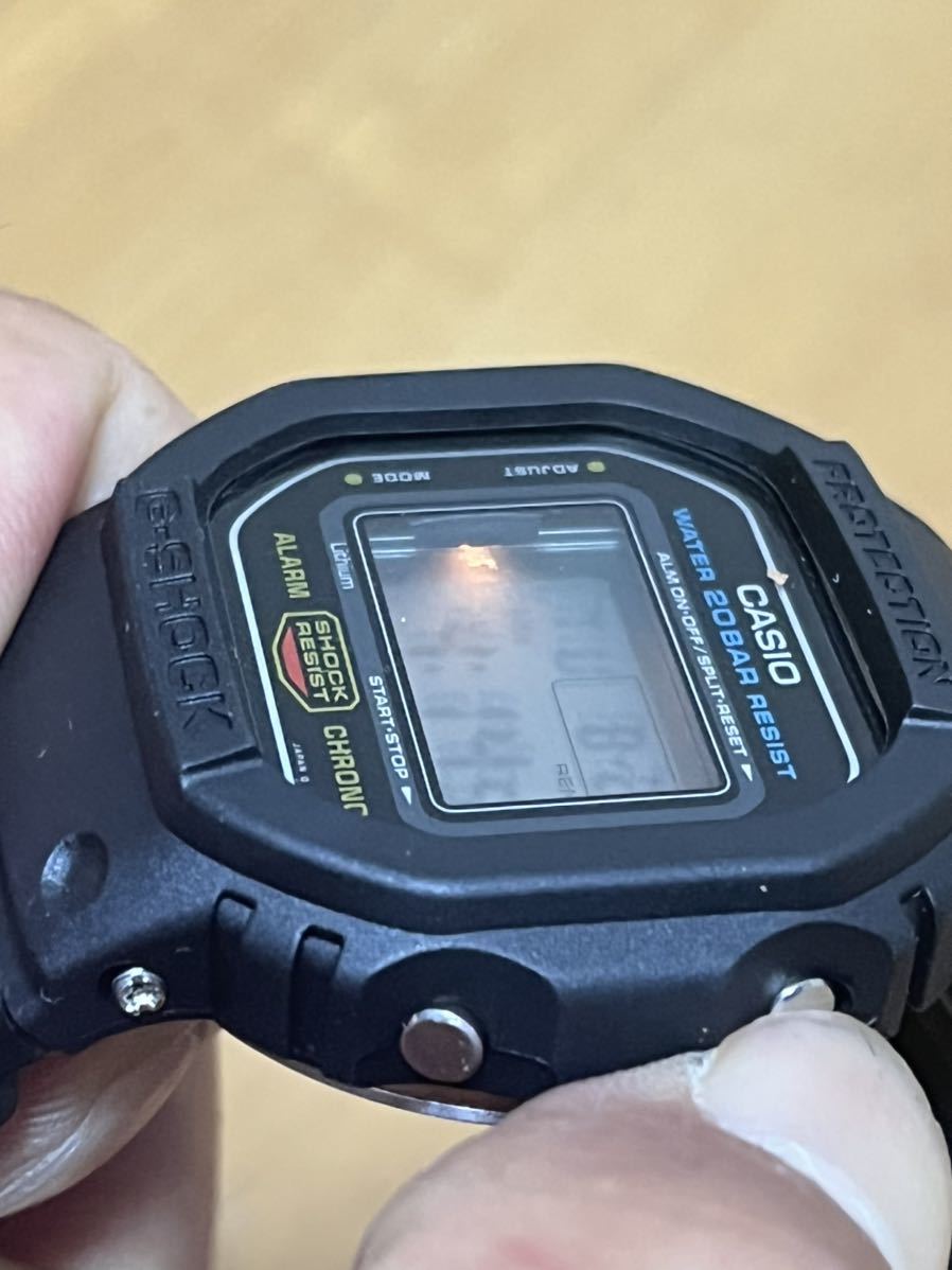 G-SHOCK DW-5600 スピードモデル スクリューバック 豆電球