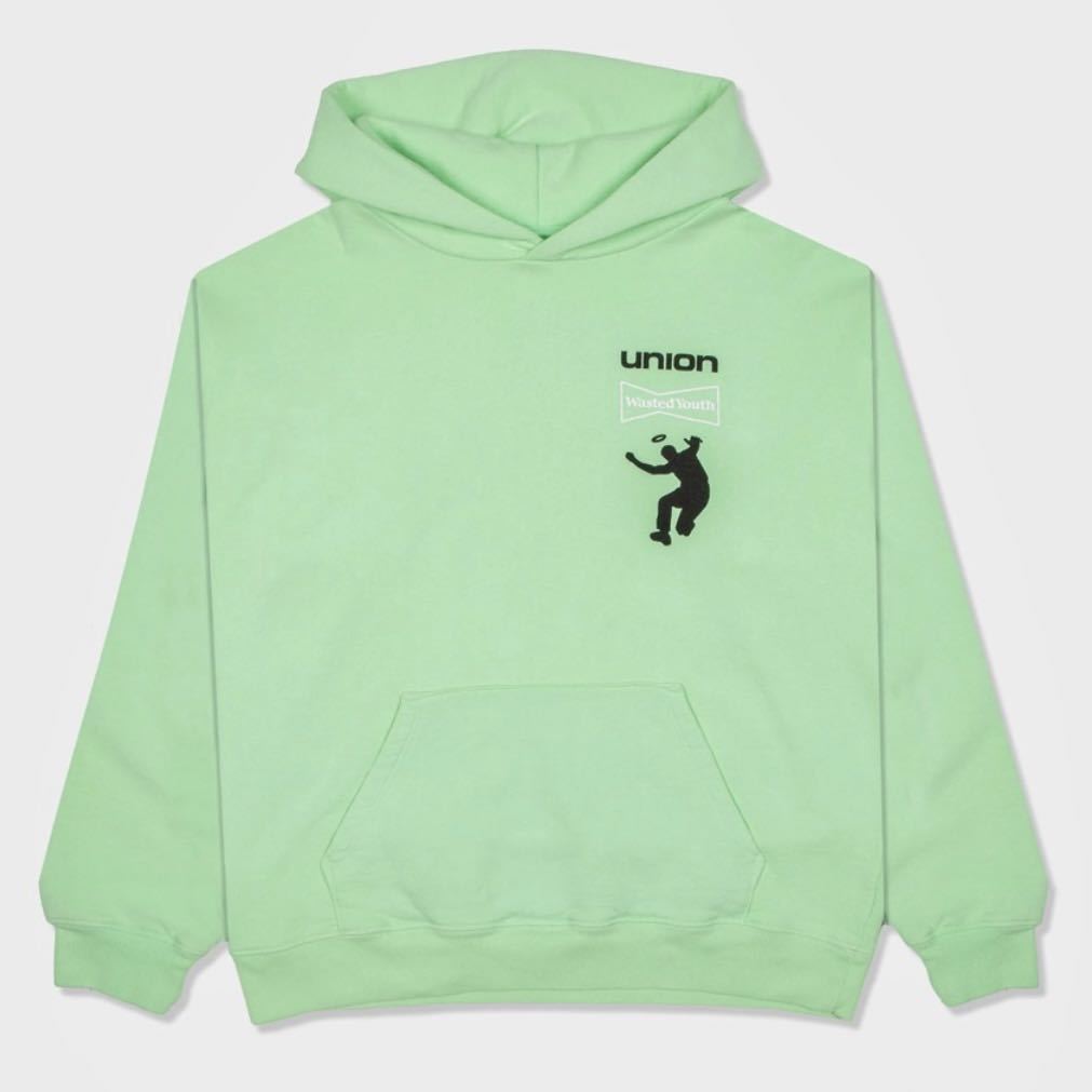 XLサイズ Wasted Youth UNION Hoodie pastel green ユニオン VERDY