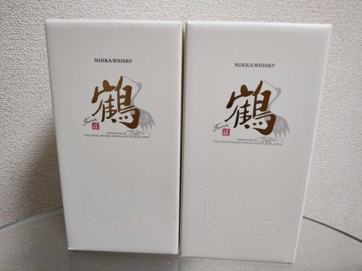 ニッカウイスキー 鶴 余市蒸溜所限定 2本セット/箱付 送料負担 ...