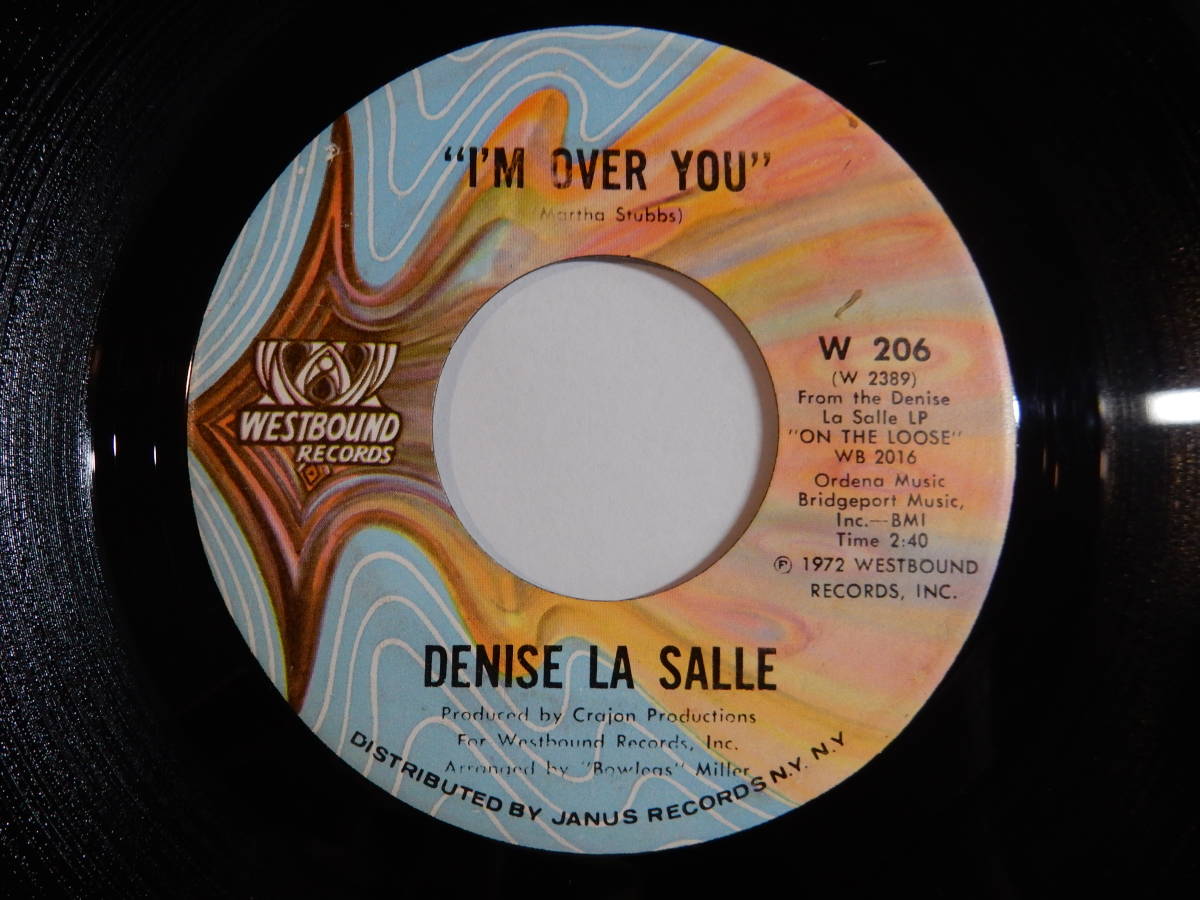 Denise LaSalle A Man Size Job / I'm Over You Westbound US W 206 200299 SOUL FUNK ソウル ファンク レコード 7インチ 45_画像2