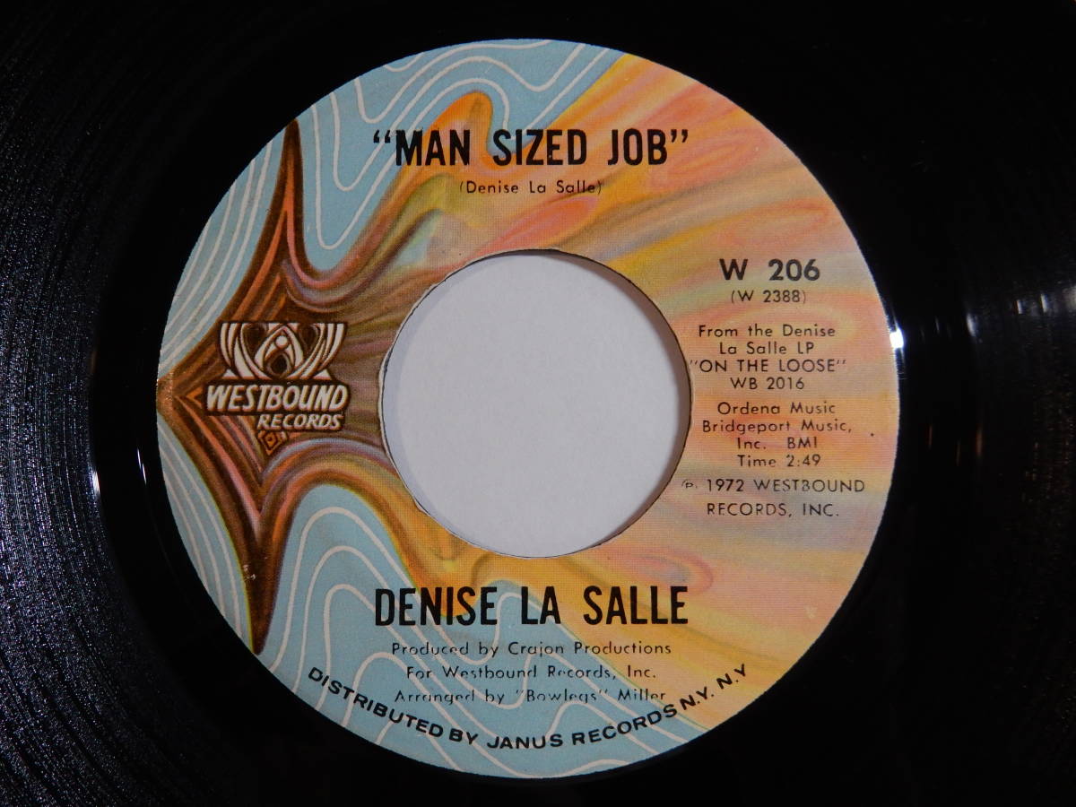 Denise LaSalle A Man Size Job / I'm Over You Westbound US W 206 200299 SOUL FUNK ソウル ファンク レコード 7インチ 45_画像1