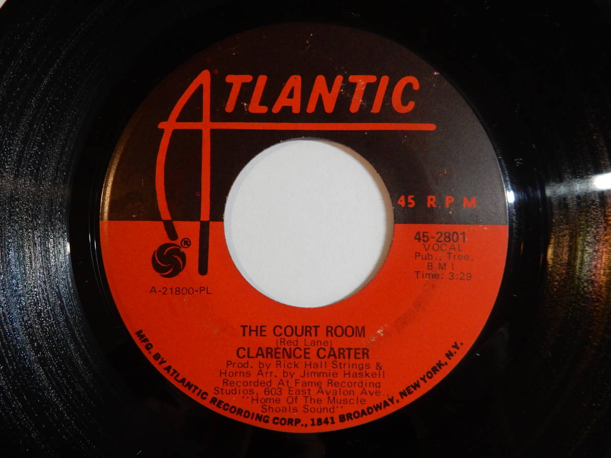 Clarence Carter The Court Room / Getting The Bills Atlantic US 45-2801 200354 SOUL FUNK ソウル ファンク レコード 7インチ 45_画像1