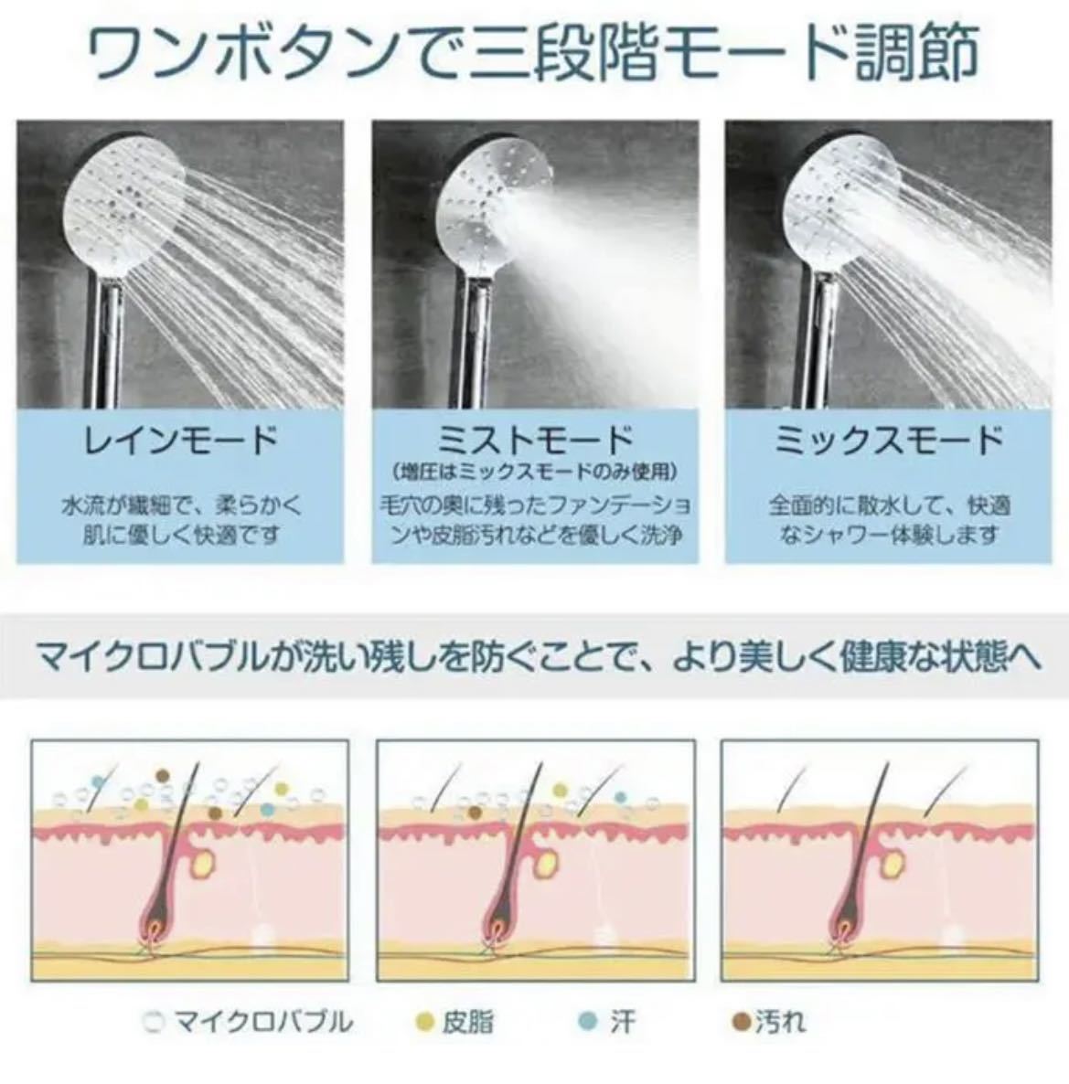 ☆スパのようなマイクロバブルシャワー体験を毎日ご自宅で♪☆高級