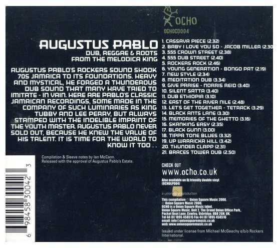 即決・送料無料(2点で )◆オーガスタス・パブロ Augustus Pablo◆Dub, Reggae & Roots From the Melodica King◆Cassanva Piece◆(a3147)_画像2