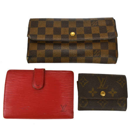 3点セット ルイヴィトン LOUIS VUITTON 三つ折り 二つ折り 長財布 財布