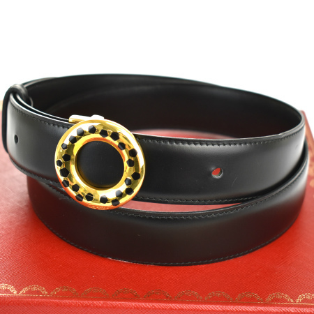 美品 カルティエ Cartier パンテール ベルト バックル ブラック