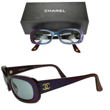 シャネル CHANEL サングラス ココマーク パープル グリーン