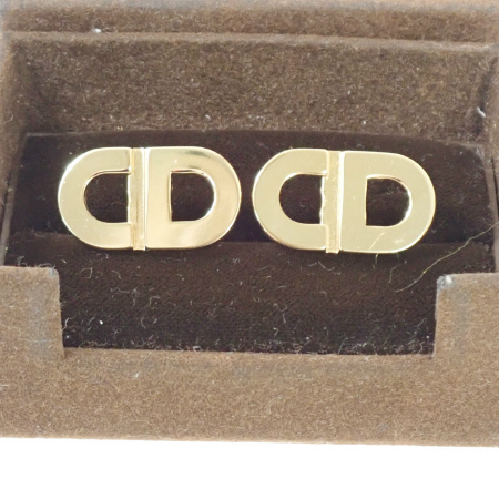 【中古】 クリスチャンディオール Christian Dior カフスボタン ゴールド メタル 保存箱付き 08MS544