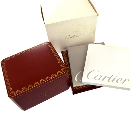 【中古】 カルティエ Cartier 腕時計ケース ウォッチ 保存箱 レッド レザー 08JF141