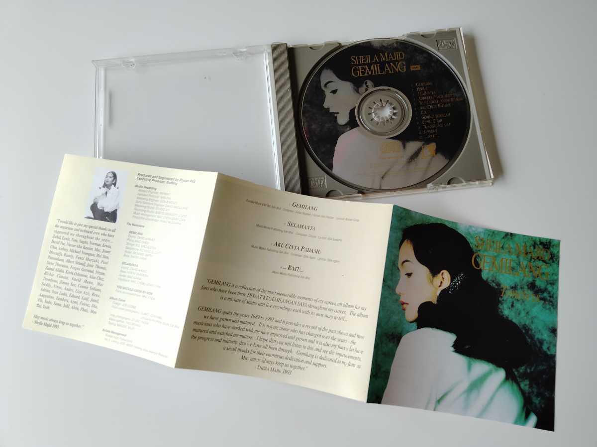 Sheila Majid / Gemilang CD EMI 7243-82-83-83-26 93年リリース,STUDIO&LIVE収録コンピレーション,入手困難希少盤,マレーシアシンガー_画像3