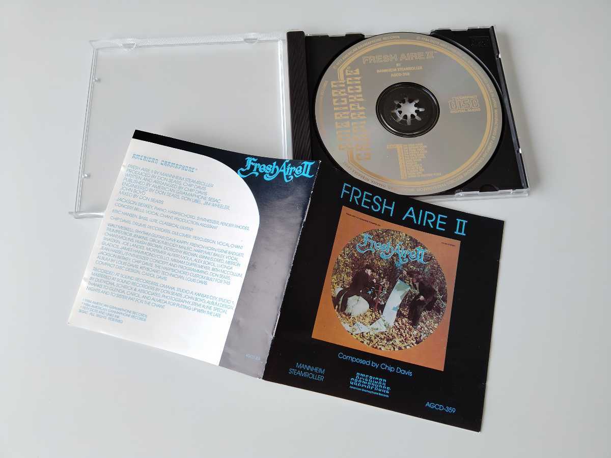 Mannheim Steamroller / FRESH AIRE Ⅱ CD AMERICAN GRAMAPHONE AGCD359 77年作品,84年CD化JAPANプレスUS盤,Chip Davis,_画像3