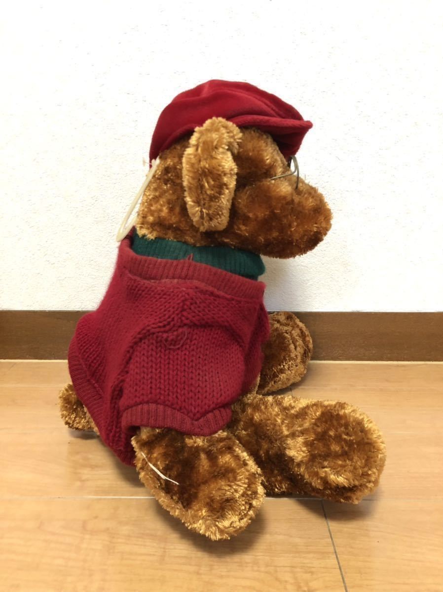 Dan Dee teddy bear плюшевый мишка мягкая игрушка grandpa grandma.. очки holiday Рождество Vintage America Dan ti-