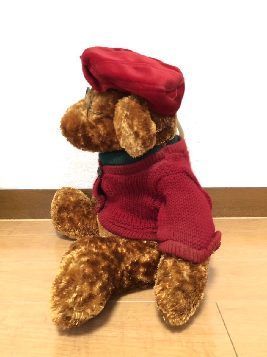 Dan Dee teddy bear плюшевый мишка мягкая игрушка grandpa grandma.. очки holiday Рождество Vintage America Dan ti-