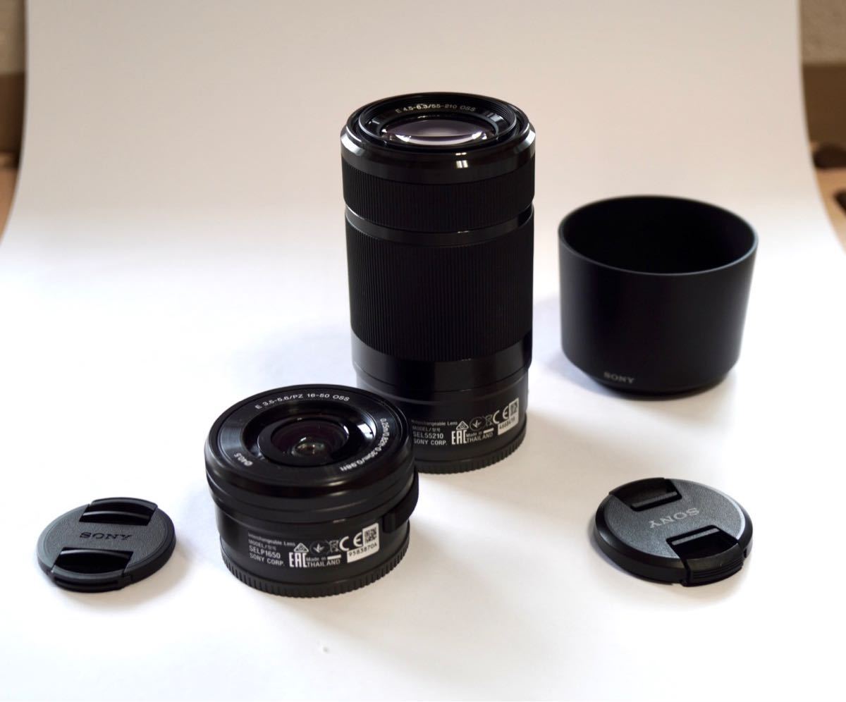ソニー Eレンズ SELP1650 と SEL55210 の2本セット ダブルズーム www
