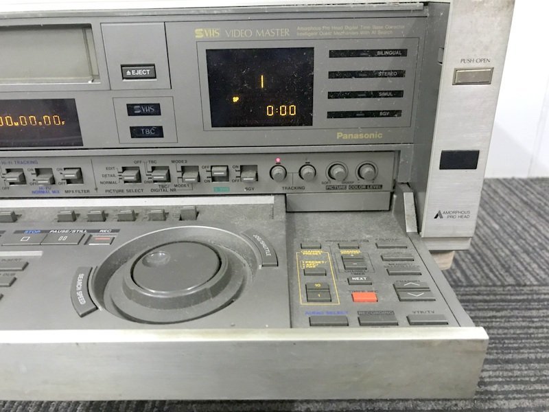 動作未確認】Panasonic NV-V10000 S-VHS ビデオマスター ビデオ 動作未確認】Panasonic NV-V10000 S-VHS ビデオマスター ビデオ