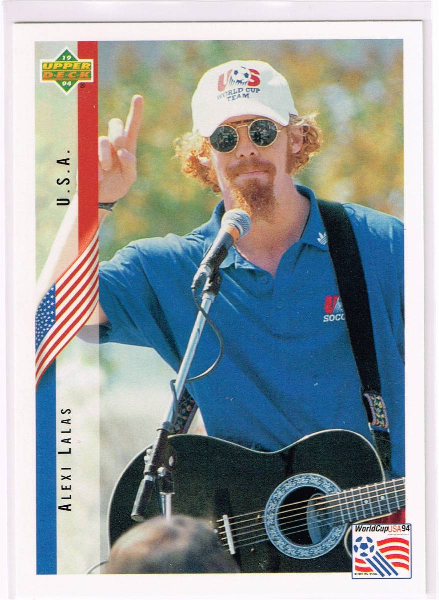 1994 UPPER DECK WORLD CUP #6 アメリカ代表 アレクシ・ララス Alexi Lalas アッパーデック ワールドカップ USA UD_表面