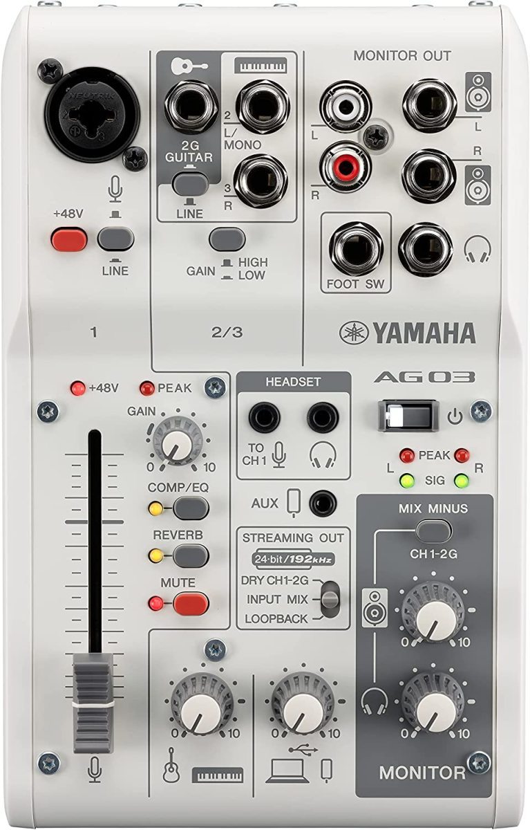 YAMAHA   AG03MK2 LSPK WHITE ライブストリーミングパッケージ PC配信オリジナルセット