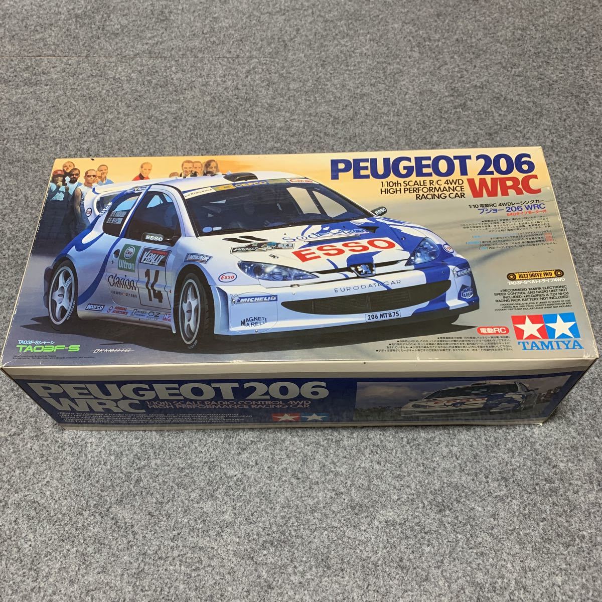 タミヤ　1/10 電動RC ボディ　プジョー 206 WRC PEUGEOT TA03F-S_画像1