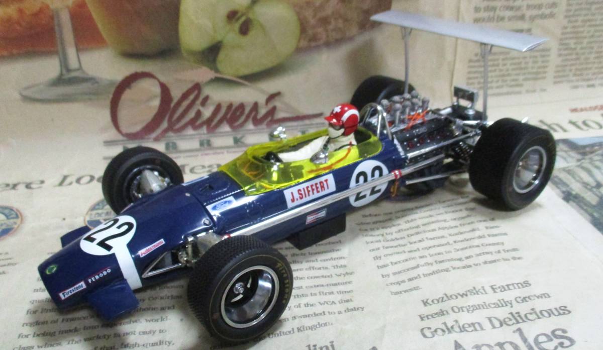 ★レア絶版☆EXOTO*1/18*1968 Lotus Ford 49B #22 1968 British GP*フォード*ロータス