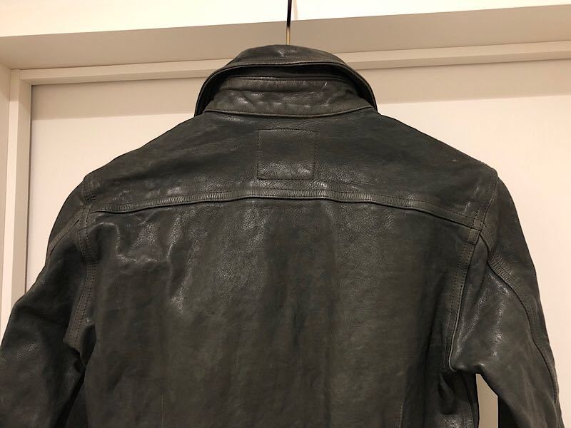 極美品即決☆バックラッシュ定価19万円イタリーショルダー製品染め