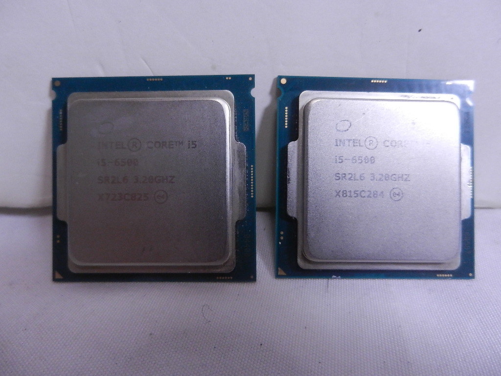 CPU Intel Core i5-6500 SR2L6 3.20GHZ 2枚セット まとめて www