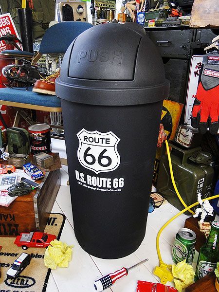 SALE/63%OFF】 ダストボックス アメリカン 30L お洒落ゴミ箱 ROUTE66