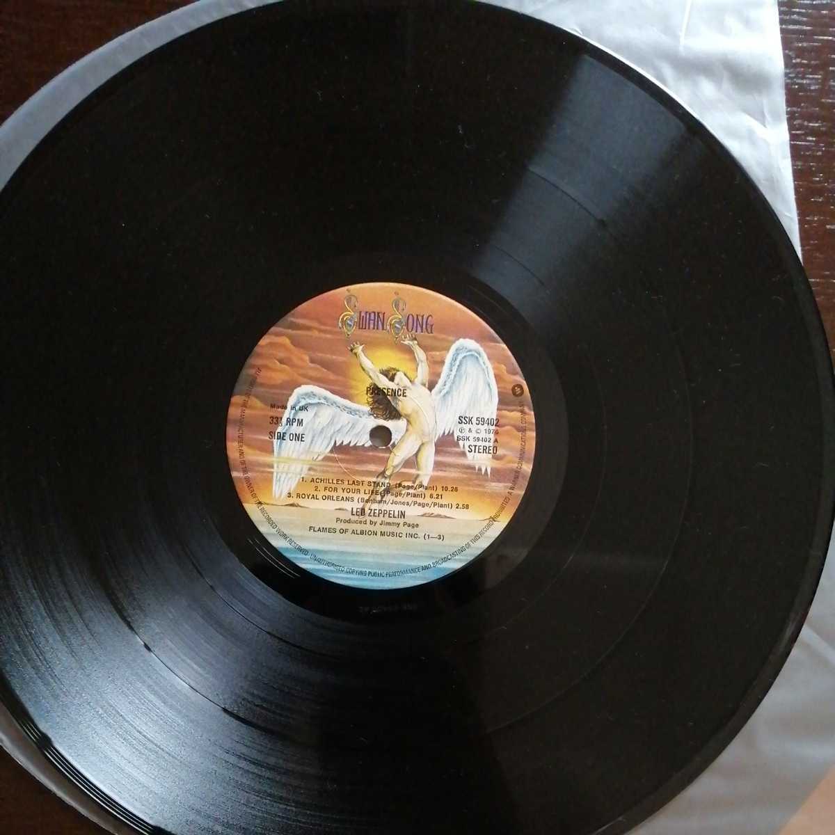 UKオリジナル Led Zeppelin Presence レッドツェッペリン プレゼンス レコード LP アナログ SSK59402_画像7