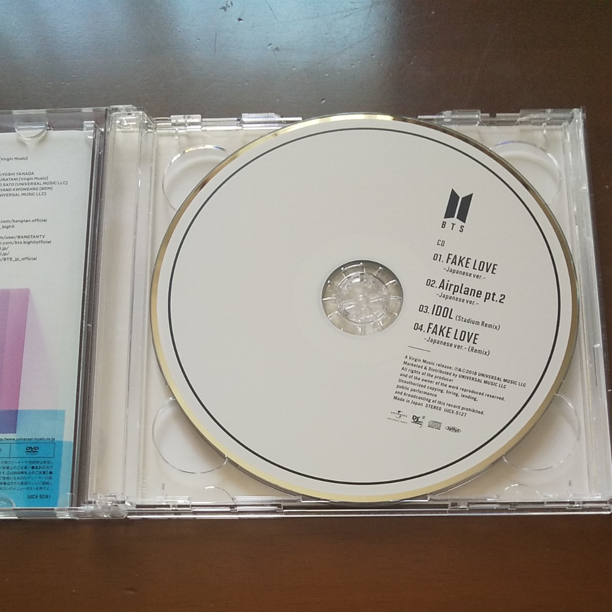 BTS CD+DVD FAKELOVE