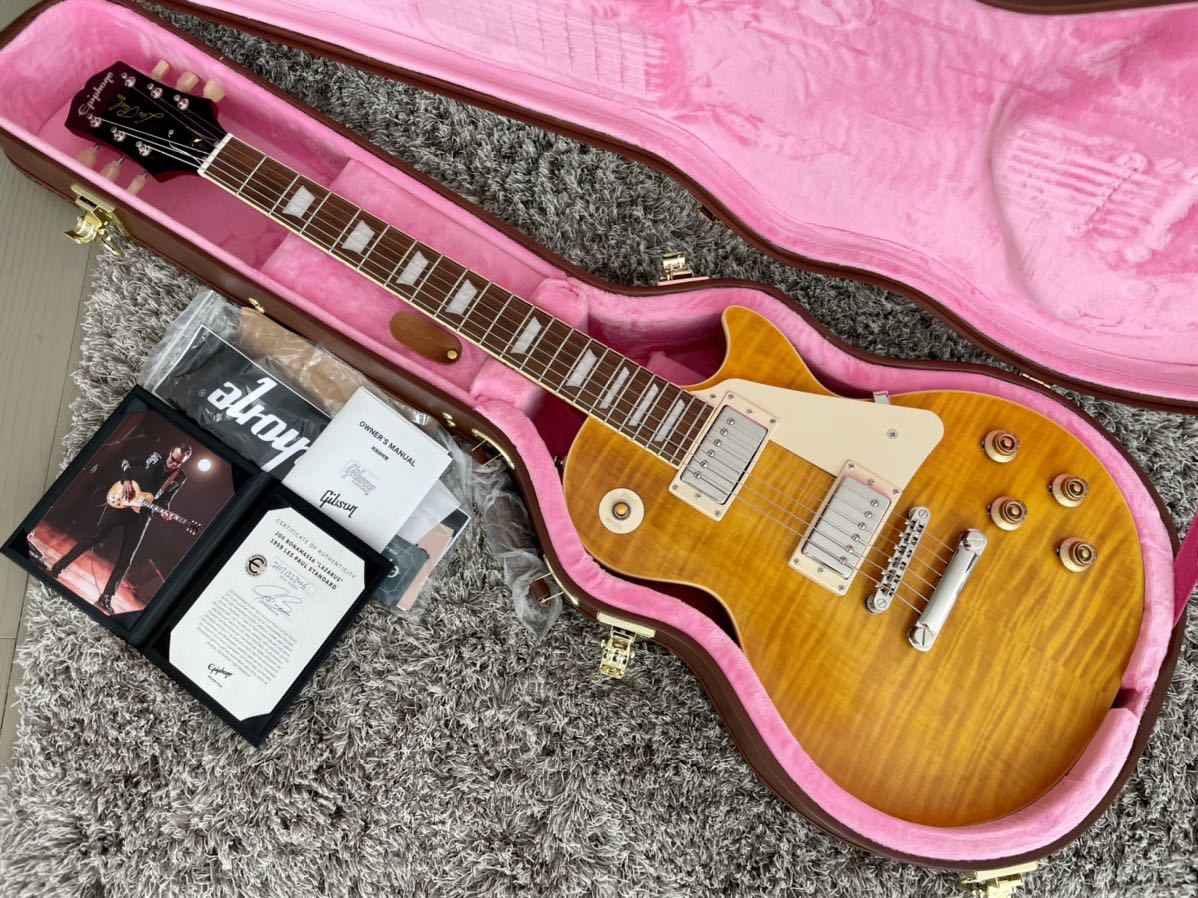 Epiphone Joe Bonamassa Lazarus 1959 Les Paul Standard エピフォン ジョー・ボナマッサ レスポール　ラザロ！　ほぼ新品！！　軽量個体_画像1