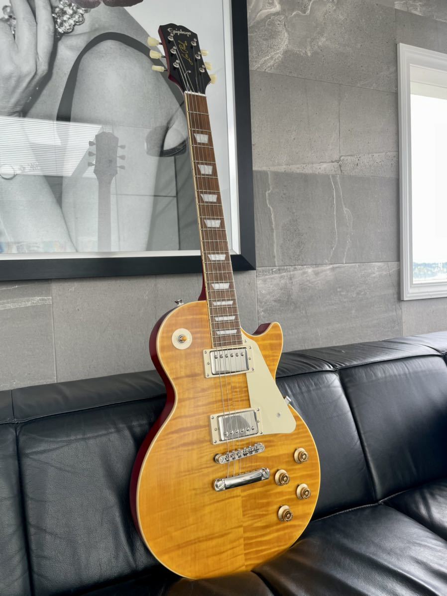 Epiphone Joe Bonamassa Lazarus 1959 Les Paul Standard エピフォン ジョー・ボナマッサ レスポール　ラザロ！　ほぼ新品！！　軽量個体_画像3