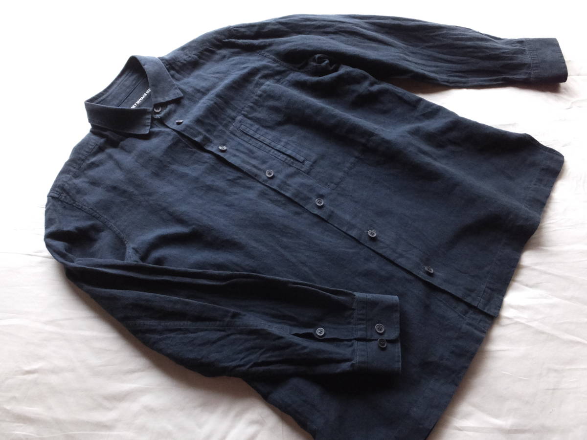 ISSEY MIYAKE MEN イッセイミヤケメン 麻50% 長袖シャツ メンズ