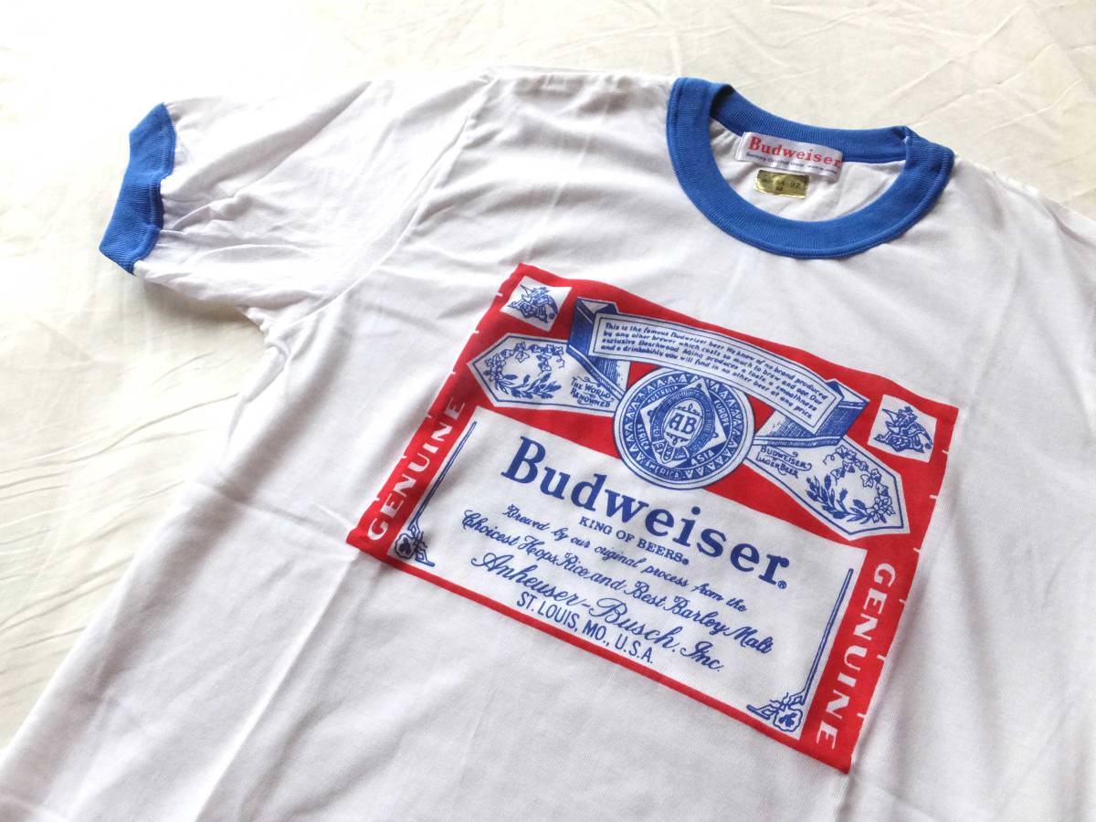 ポイント10倍】 Budweiser バドワイザー ビンテージ トリム Tシャツ M