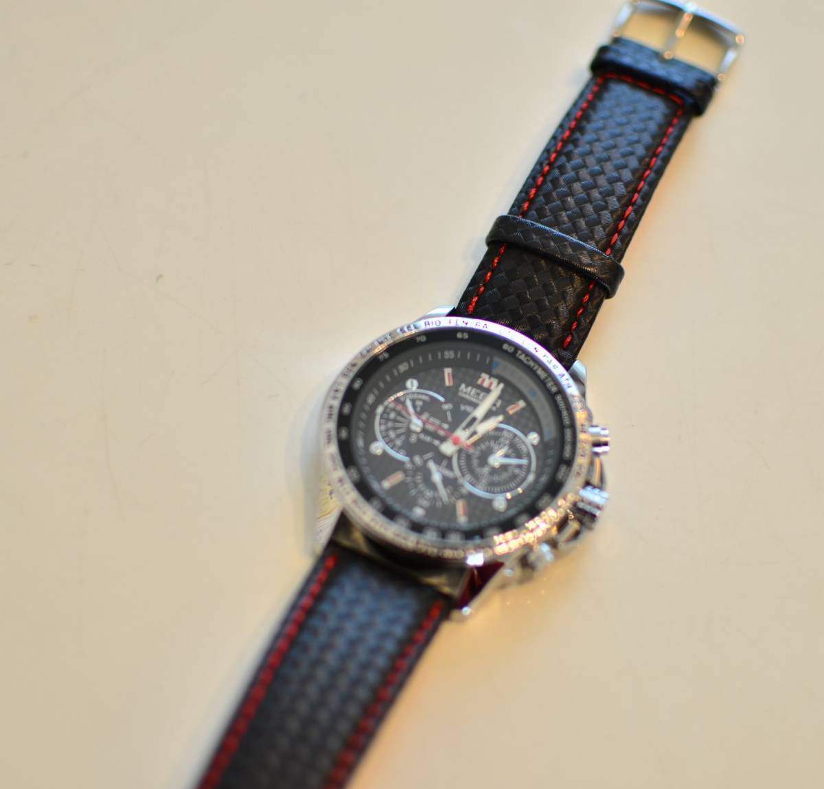 MEGIRメンズ腕時計（新品・ブラック・電池も新品）#9_画像3