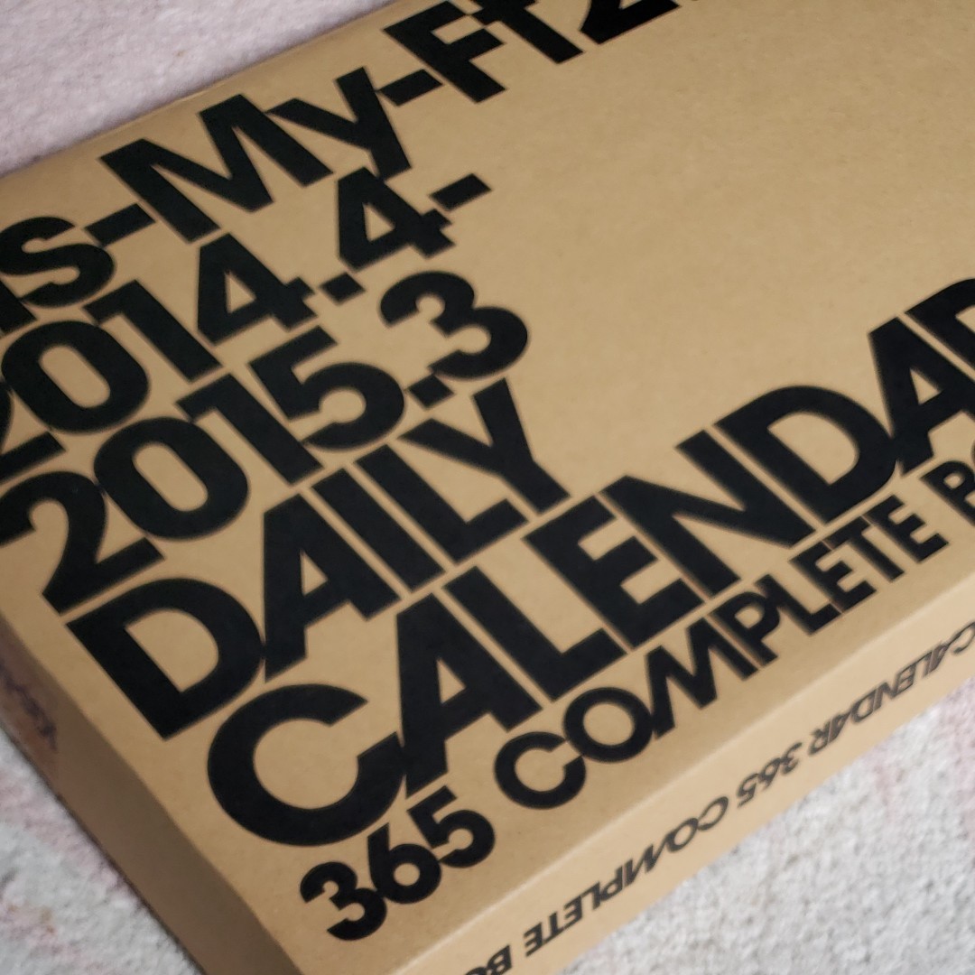 Kis-My-Ft2　2014.4－2015.3 CALENDER 365COMPLETE BOOK